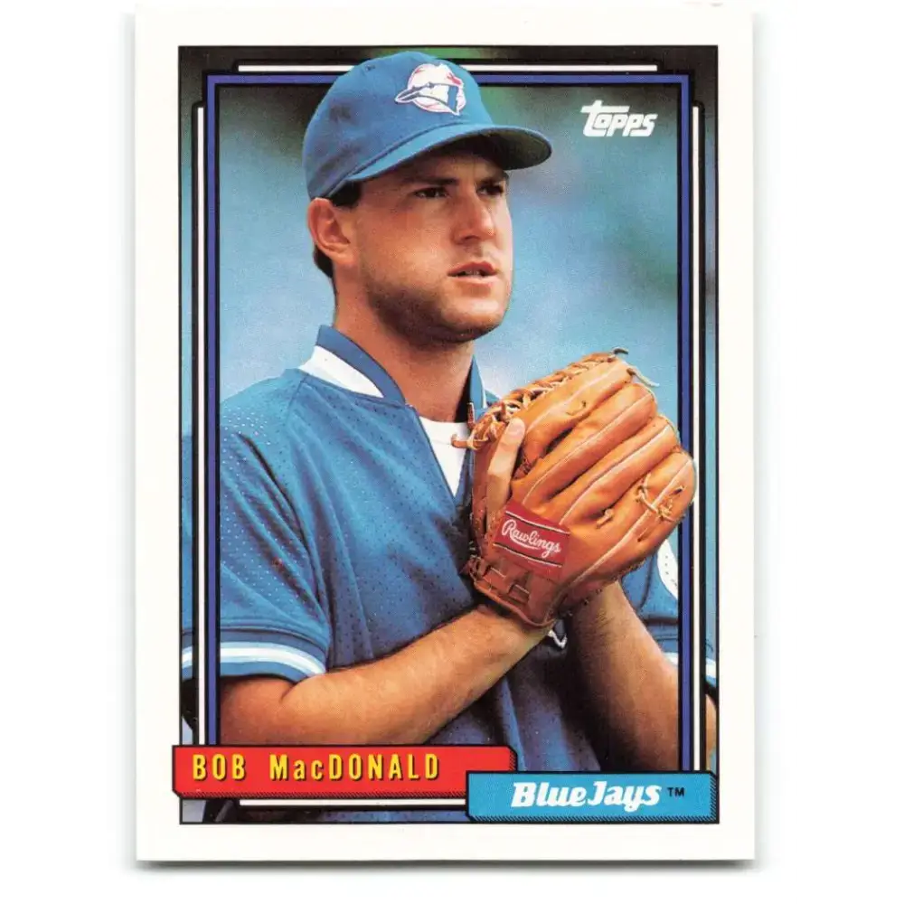 1992 Topps #87 Bob MacDonald NM-MT Toronto Blue Jays Baseball Card - Baseball Card Single