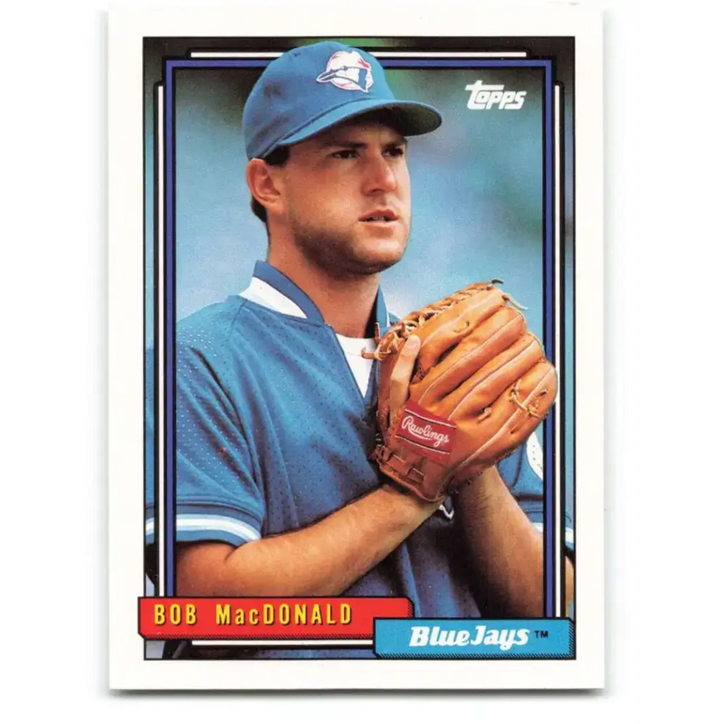 1992 Topps #87 Bob MacDonald NM-MT Toronto Blue Jays Baseball Card - Baseball Card Single