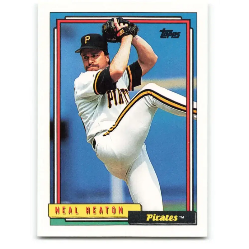 1992 Topps #89 Neal Heaton EX Excellent Pittsburgh Pirates Baseball Card