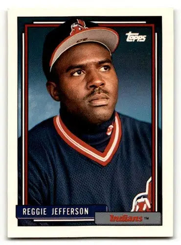 1992 Topps #93 Reggie Jefferson Cleveland Indians Baseball Cards EX/ ID:61141 - Baseball Card Single
