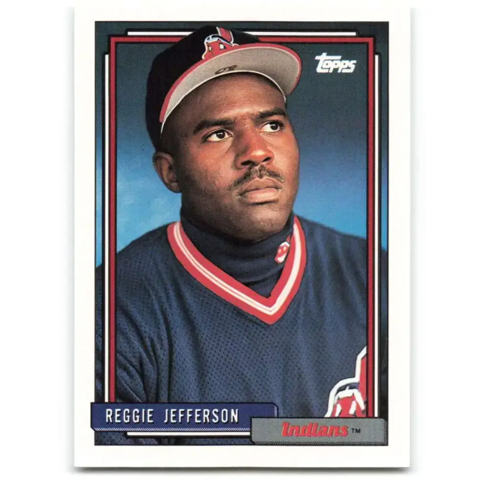 1992 Topps #93 Reggie Jefferson NM-MT Cleveland Indians Baseball Card - Baseball Card Single