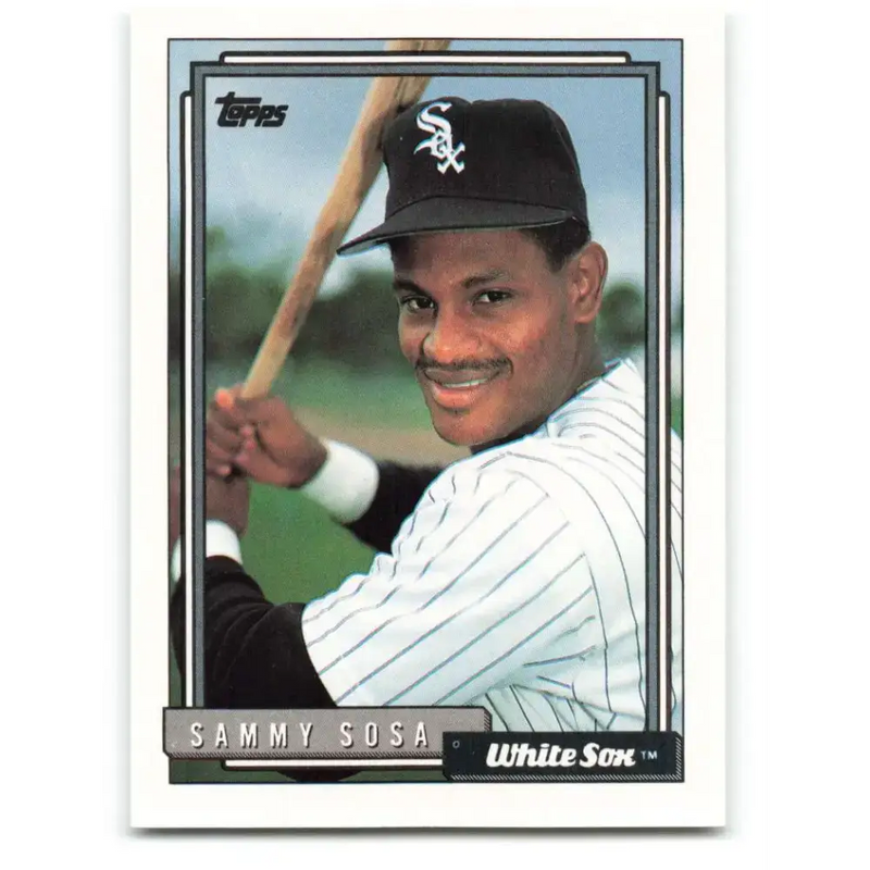 1992 Topps #94 Sammy Sosa NM-MT Chicago White Sox Baseball Card - Baseball Card Single