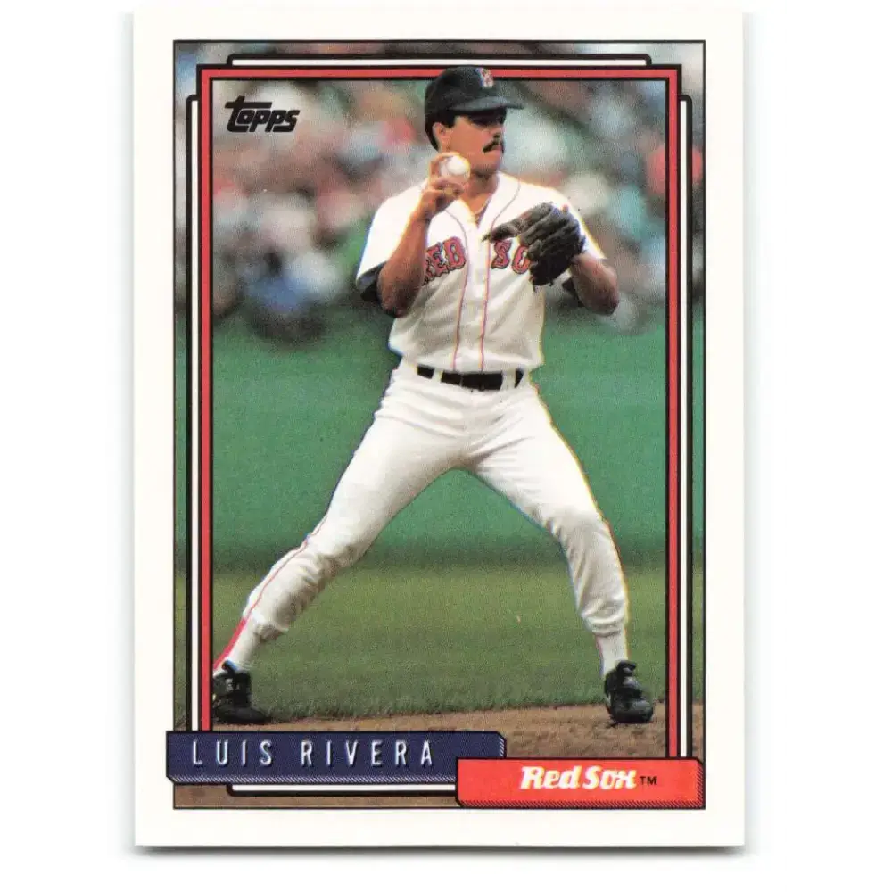 1992 Topps #97 Luis Rivera NM-MT Boston Red Sox Baseball Card - Baseball Card Single