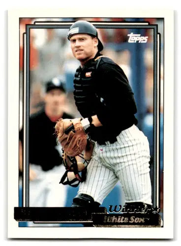 Original gloss 1992 Topps Gold Winners Baseball Card featuring Matt Merullo White Sox