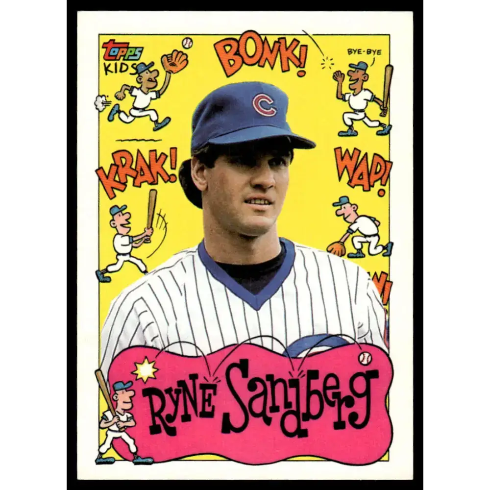 1992 Topps Kids #1 Ryne Sandberg EX Chicago Cubs Baseball Card - Baseball Card Single