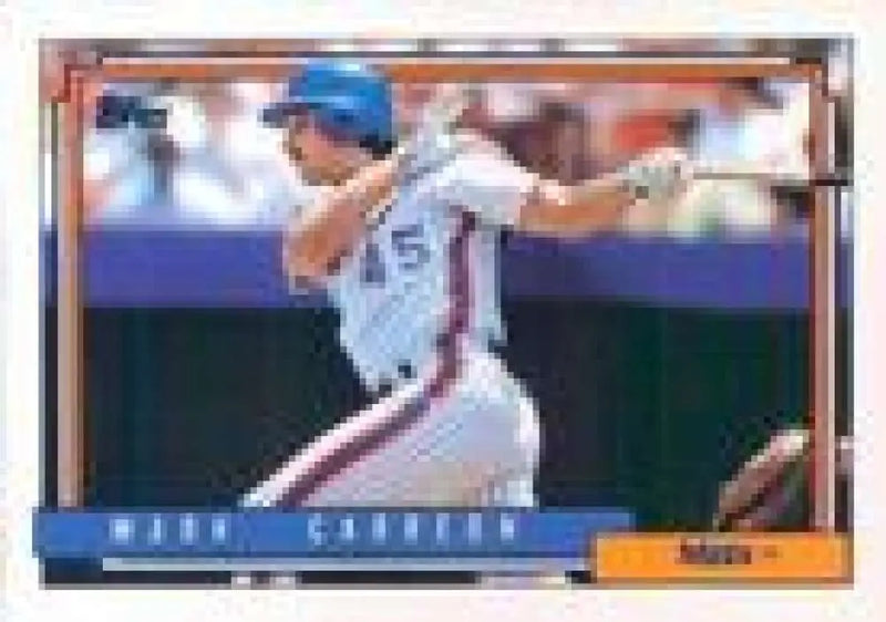 1992 Topps Micro #111 Mark Carreon NM-MT New York Mets Baseball Card - Baseball Card Single