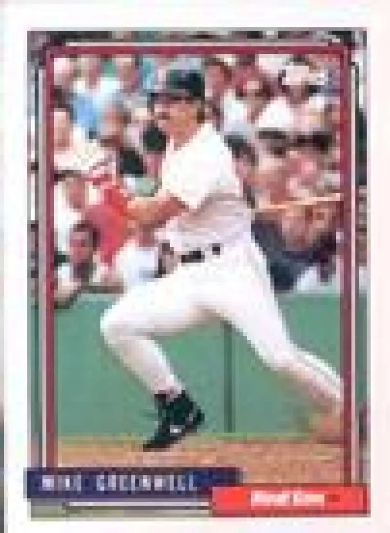 1992 Topps Micro #113 Mike Greenwell NM-MT Boston Red Sox Baseball Card - Baseball Card Single