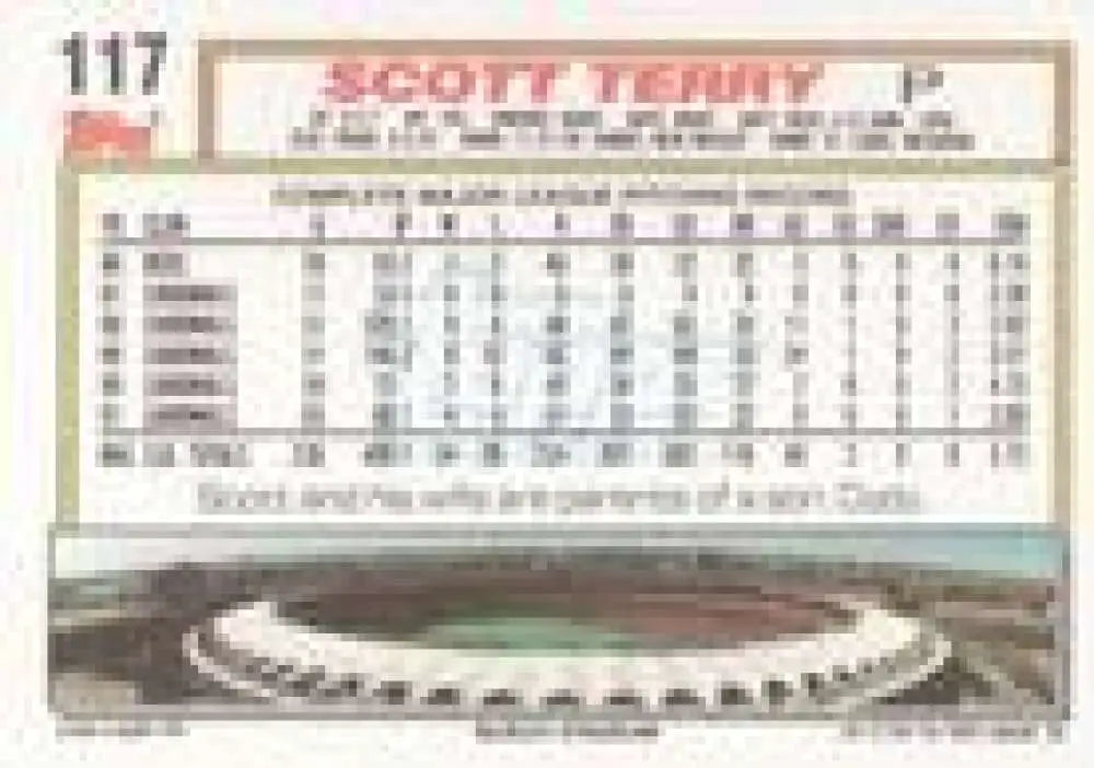 1992 Topps Micro #117 Scott Terry NM-MT St. Louis Cardinals Baseball Card - Baseball Card Single