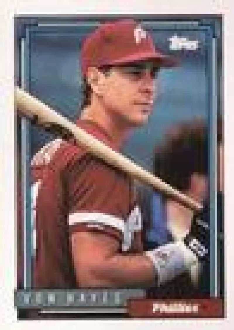 1992 Topps Micro #135 Von Hayes NM-MT Philadelphia Phillies Baseball Card - Baseball Card Single