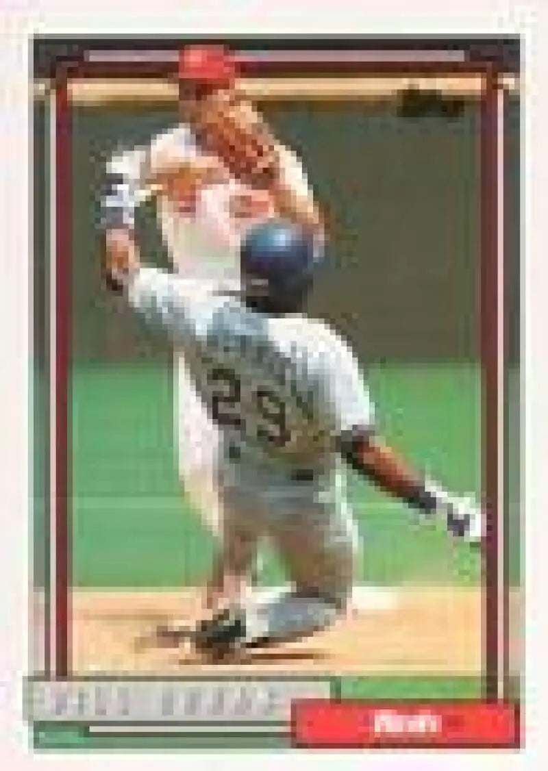 1992 Topps Micro #136 Bill Doran NM-MT Cincinnati Reds Baseball Card - Baseball Card Single