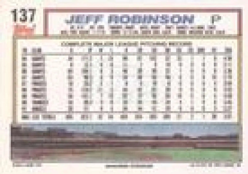 1992 Topps Micro #137 Jeff Robinson NM-MT California Angels Baseball Card - Baseball Card Single