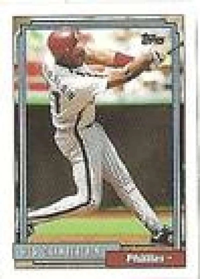 1992 Topps Micro #14 Wes Chamberlain NM-MT Philadelphia Phillies Baseball Card - Baseball Card Single