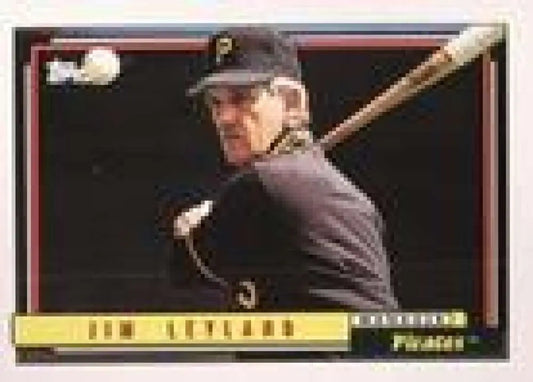 1992 Topps Micro #141 Jim Leyland NM-MT Pittsburgh Pirates Baseball Card - Baseball Card Single