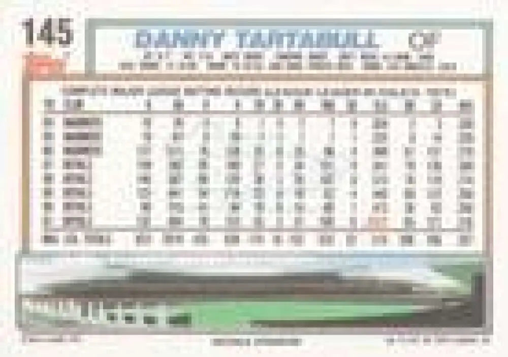 1992 Topps Micro #145 Danny Tartabull NM-MT Kansas City Royals Baseball Card - Baseball Card Single