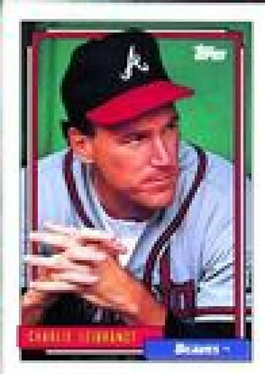 1992 Topps Micro #152 Charlie Leibrandt NM-MT Atlanta Braves Baseball Card - Baseball Card Single