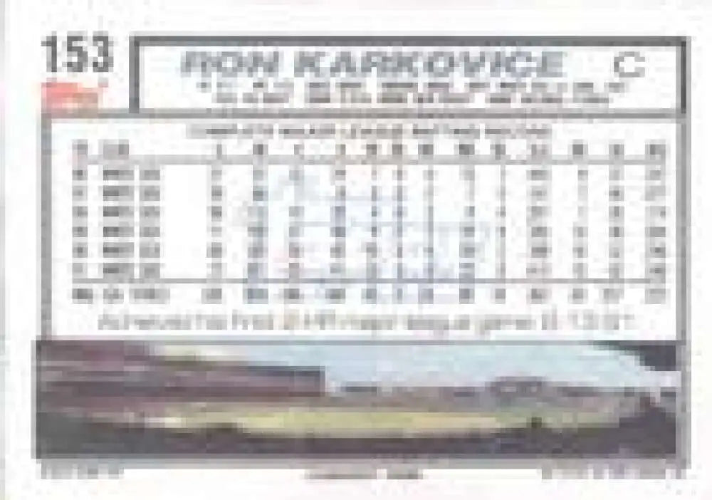 1992 Topps Micro #153 Ron Karkovice NM-MT Chicago White Sox Baseball Card - Baseball Card Single