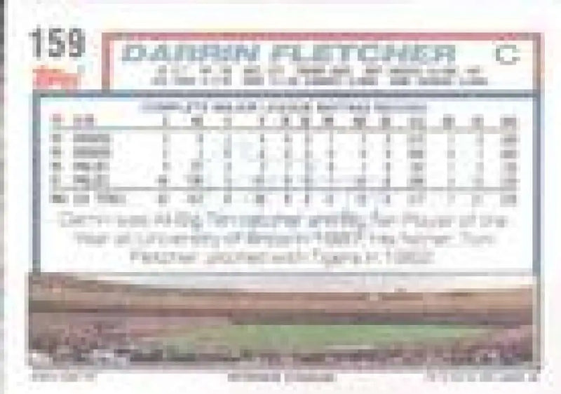 1992 Topps Micro #159 Darrin Fletcher NM-MT Philadelphia Phillies Baseball Card - Baseball Card Single