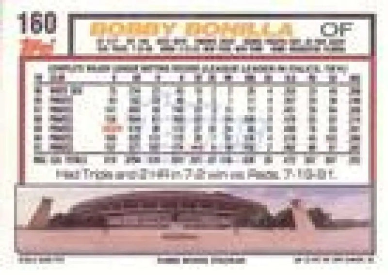 1992 Topps Micro #160 Bobby Bonilla NM-MT Pittsburgh Pirates Baseball Card - Baseball Card Single