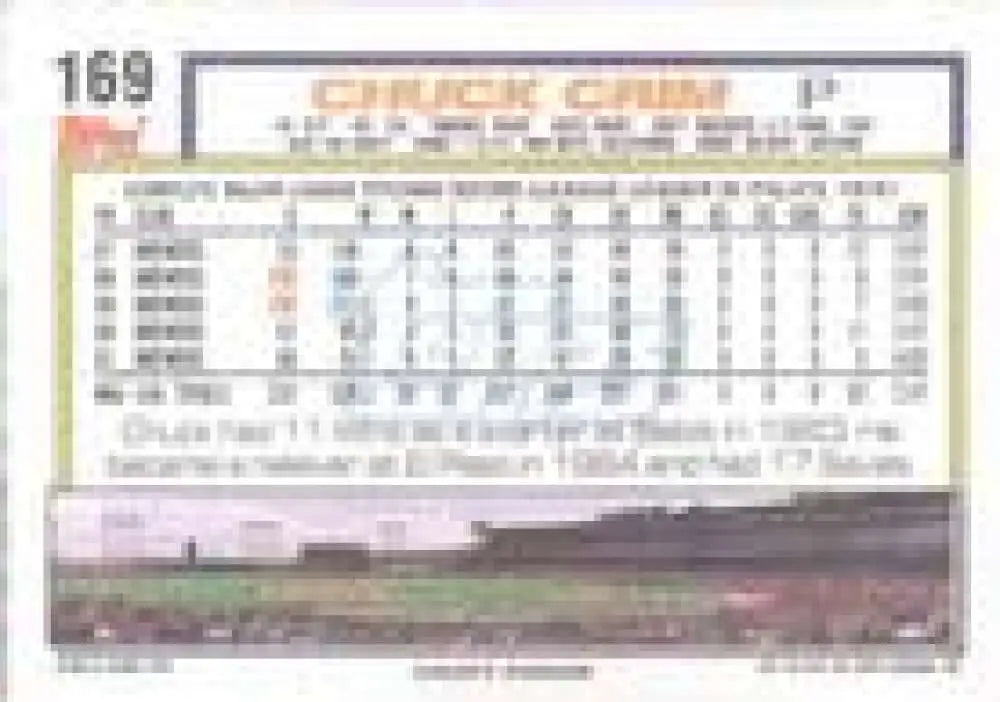 1992 Topps Micro #169 Chuck Crim NM-MT Milwaukee Brewers Baseball Card - Baseball Card Single