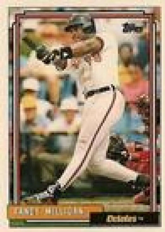 1992 Topps Micro #17 Randy Milligan NM-MT Baltimore Orioles Baseball Card - Baseball Card Single