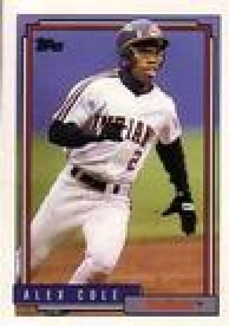 1992 Topps Micro #170 Alex Cole NM-MT Cleveland Indians Baseball Card - Baseball Card Single