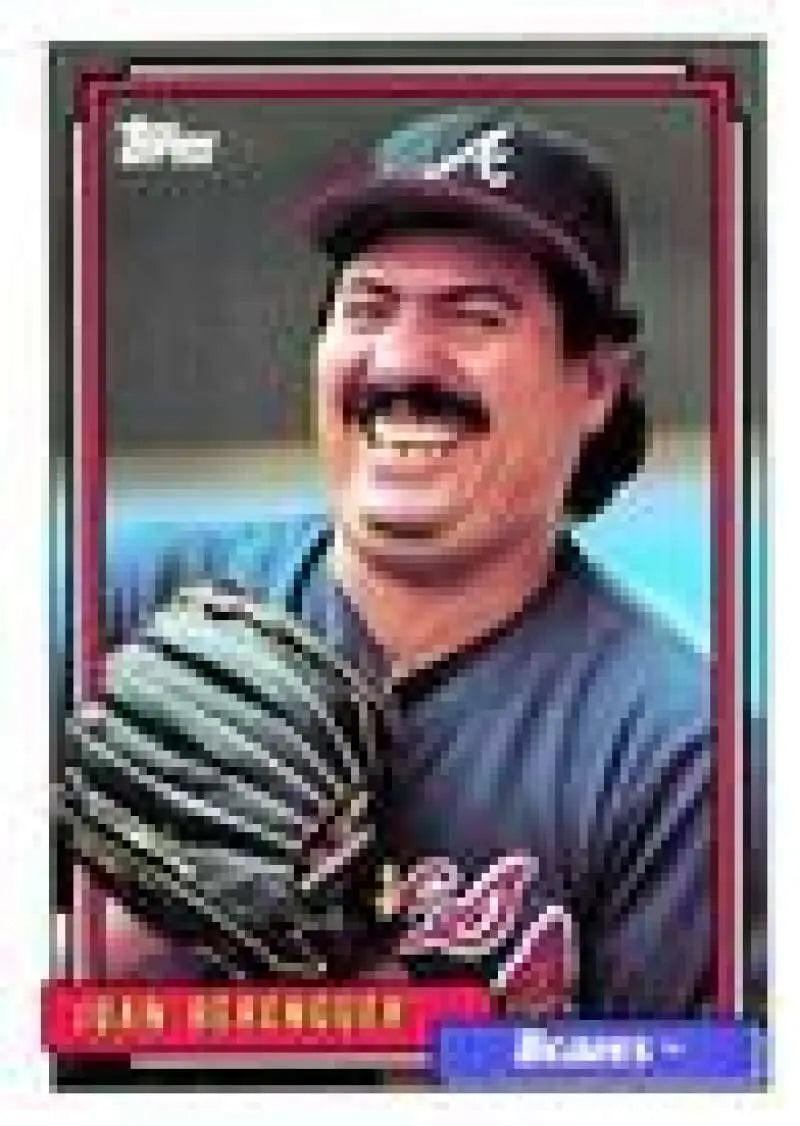 1992 Topps Micro #172 Juan Berenguer NM-MT Atlanta Braves Baseball Card - Baseball Card Single