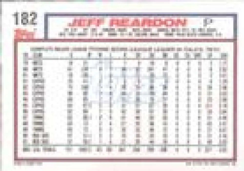1992 Topps Micro #182 Jeff Reardon NM-MT Boston Red Sox Baseball Card - Baseball Card Single