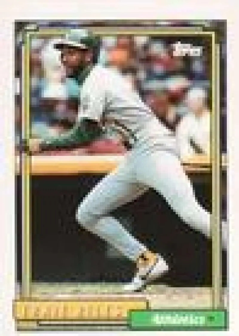 1992 Topps Micro #187 Ernest Riles NM-MT Oakland Athletics Baseball Card - Baseball Card Single