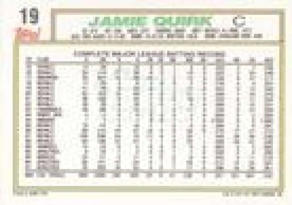 1992 Topps Micro #19 Jamie Quirk NM-MT Oakland Athletics Baseball Card - Baseball Card Single