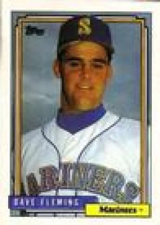 1992 Topps Micro #192 Dave Fleming NM-MT Seattle Mariners Baseball Card - Baseball Card Single