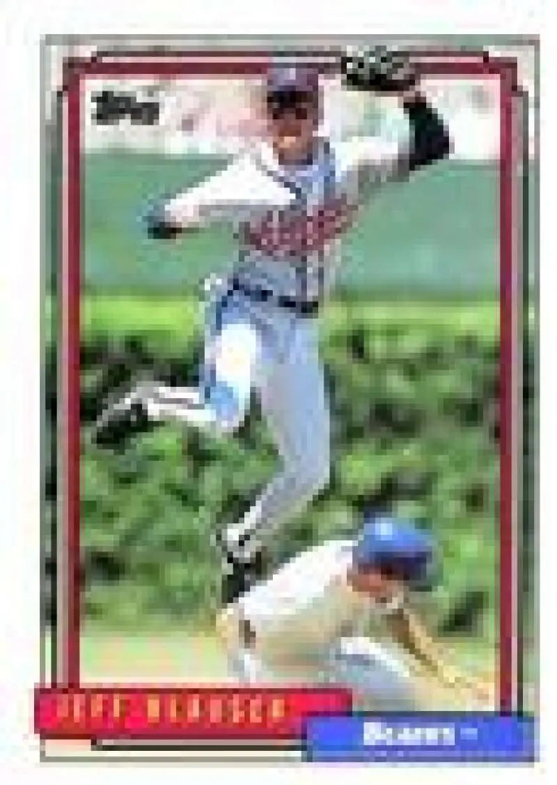 1992 Topps Micro #199 Jeff Blauser NM-MT Atlanta Braves Baseball Card - Baseball Card Single