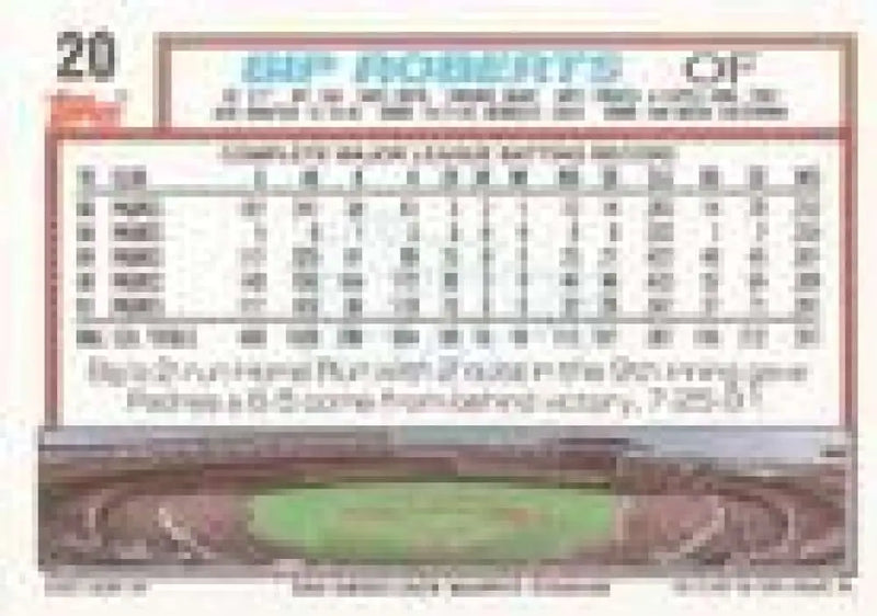1992 Topps Micro #20 Bip Roberts NM-MT San Diego Padres Baseball Card - Baseball Card Single