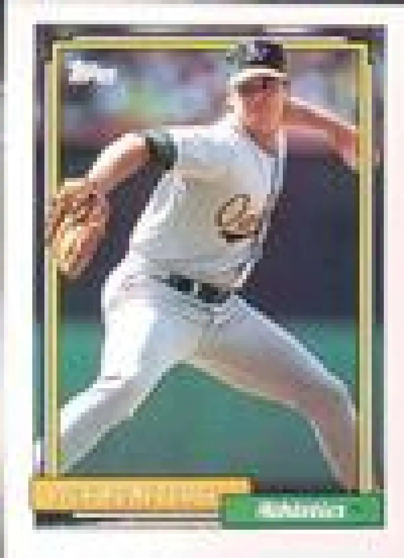 1992 Topps Micro #202 Rick Honeycutt NM-MT Oakland Athletics Baseball Card - Baseball Card Single
