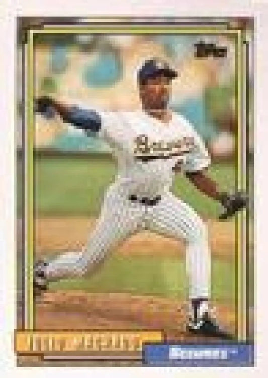 1992 Topps Micro #208 Julio Machado NM-MT Milwaukee Brewers Baseball Card - Baseball Card Single