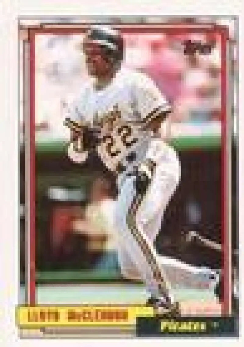 1992 Topps Micro #209 Lloyd McClendon NM-MT Pittsburgh Pirates Baseball Card - Baseball Card Single
