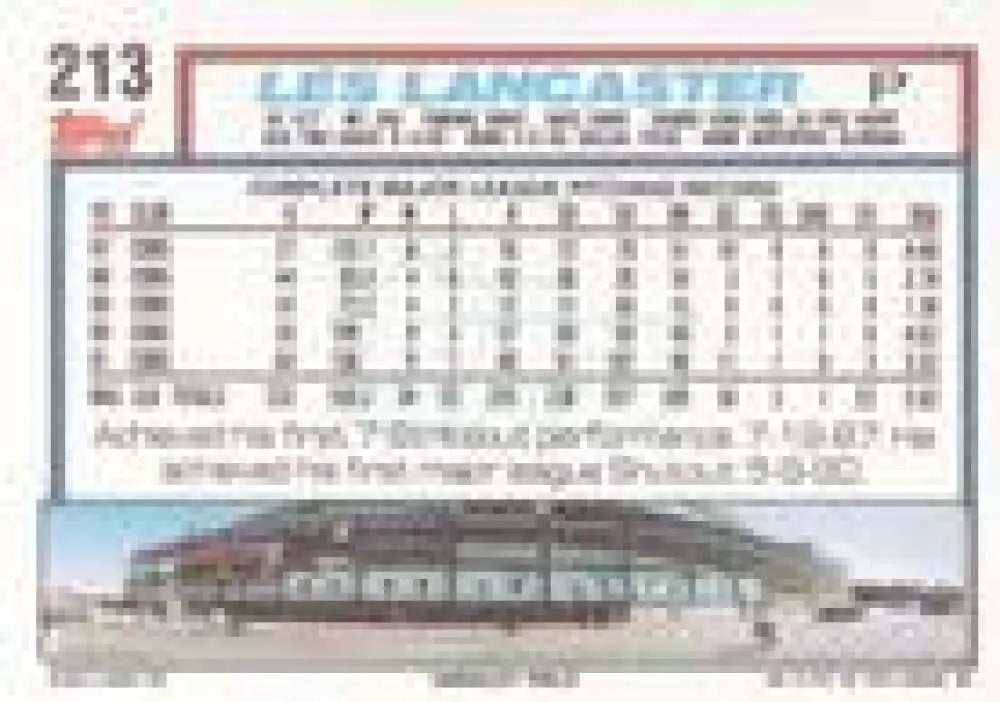 1992 Topps Micro #213 Les Lancaster NM-MT Chicago Cubs Baseball Card - Baseball Card Single