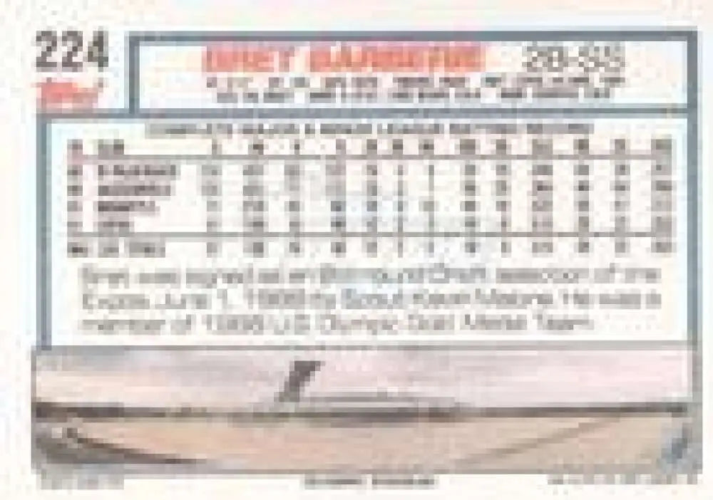 1992 Topps Micro #224 Bret Barberie NM-MT Montreal Expos Baseball Card - Baseball Card Single