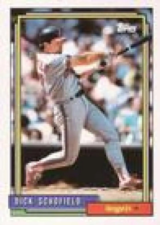 1992 Topps Micro #230 Dick Schofield NM-MT California Angels Baseball Card - Baseball Card Single
