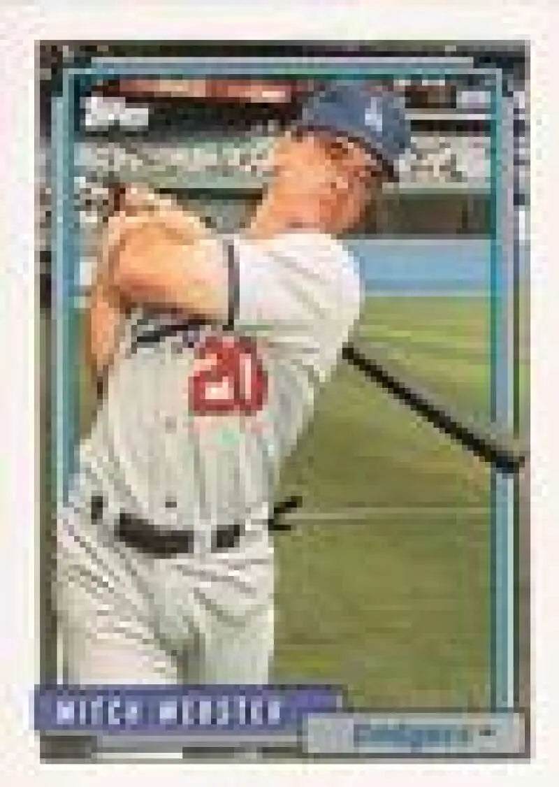 1992 Topps Micro #233 Mitch Webster NM-MT Los Angeles Dodgers Baseball Card - Baseball Card Single
