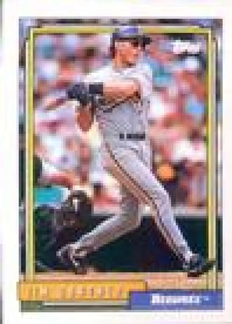 1992 Topps Micro #248 Jim Gantner NM-MT Milwaukee Brewers Baseball Card - Baseball Card Single