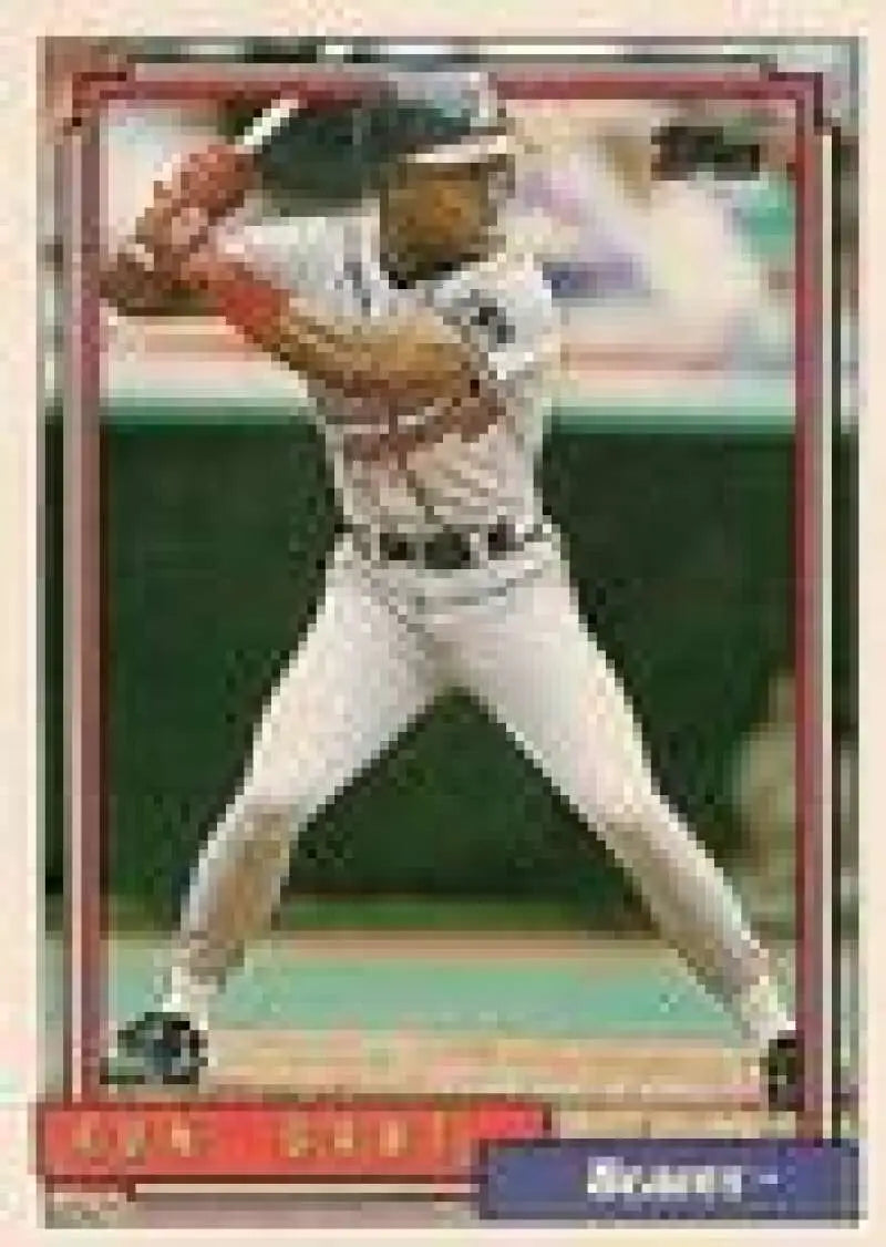 1992 Topps Micro #25 Ron Gant NM-MT Atlanta Braves Baseball Card - Baseball Card Single