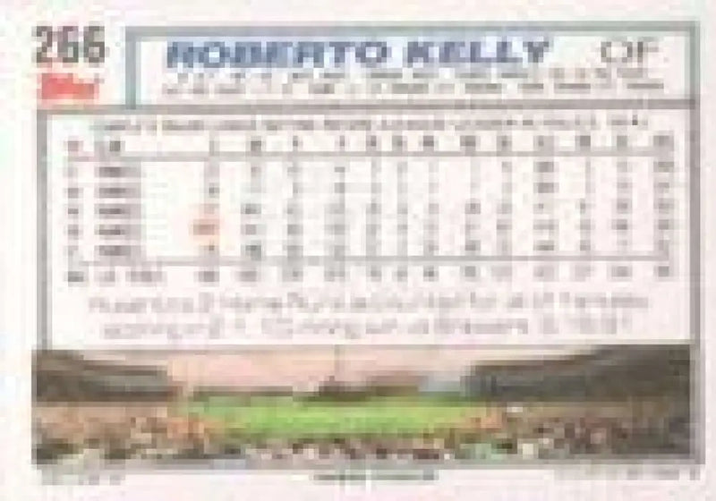 1992 Topps Micro #266 Roberto Kelly NM-MT New York Yankees Baseball Card - Baseball Card Single
