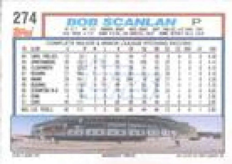 1992 Topps Micro #274 Bob Scanlan NM-MT Chicago Cubs Baseball Card - Baseball Card Single