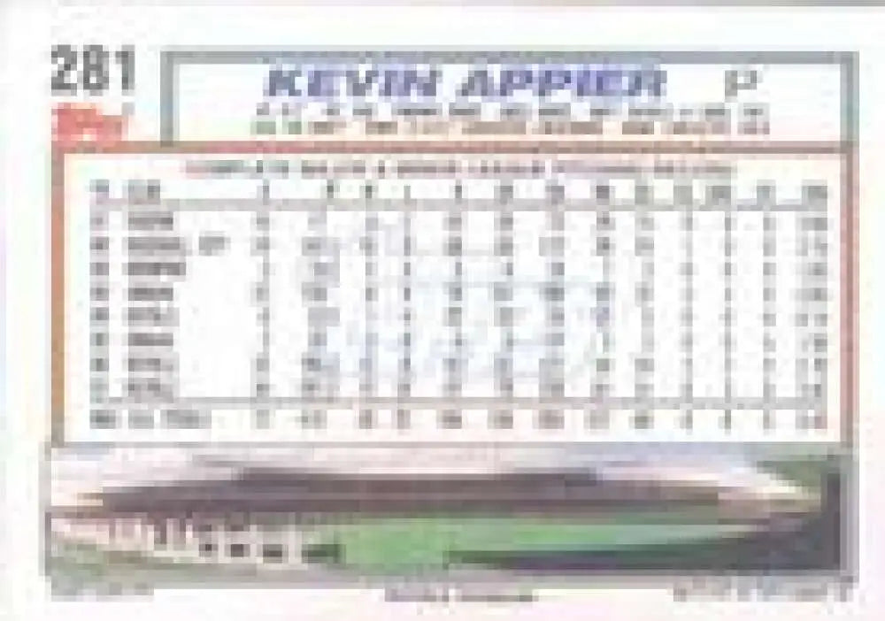 1992 Topps Micro #281 Kevin Appier NM-MT Kansas City Royals Baseball Card - Baseball Card Single