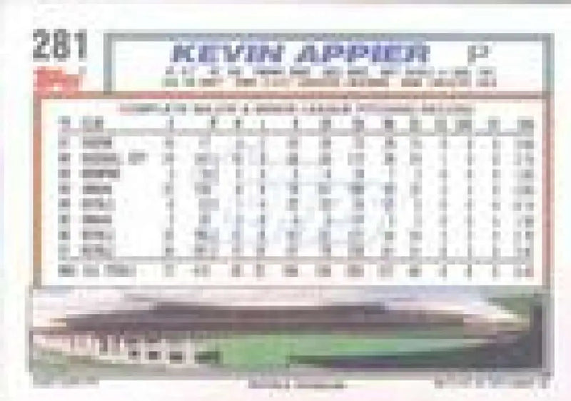 1992 Topps Micro #281 Kevin Appier NM-MT Kansas City Royals Baseball Card - Baseball Card Single