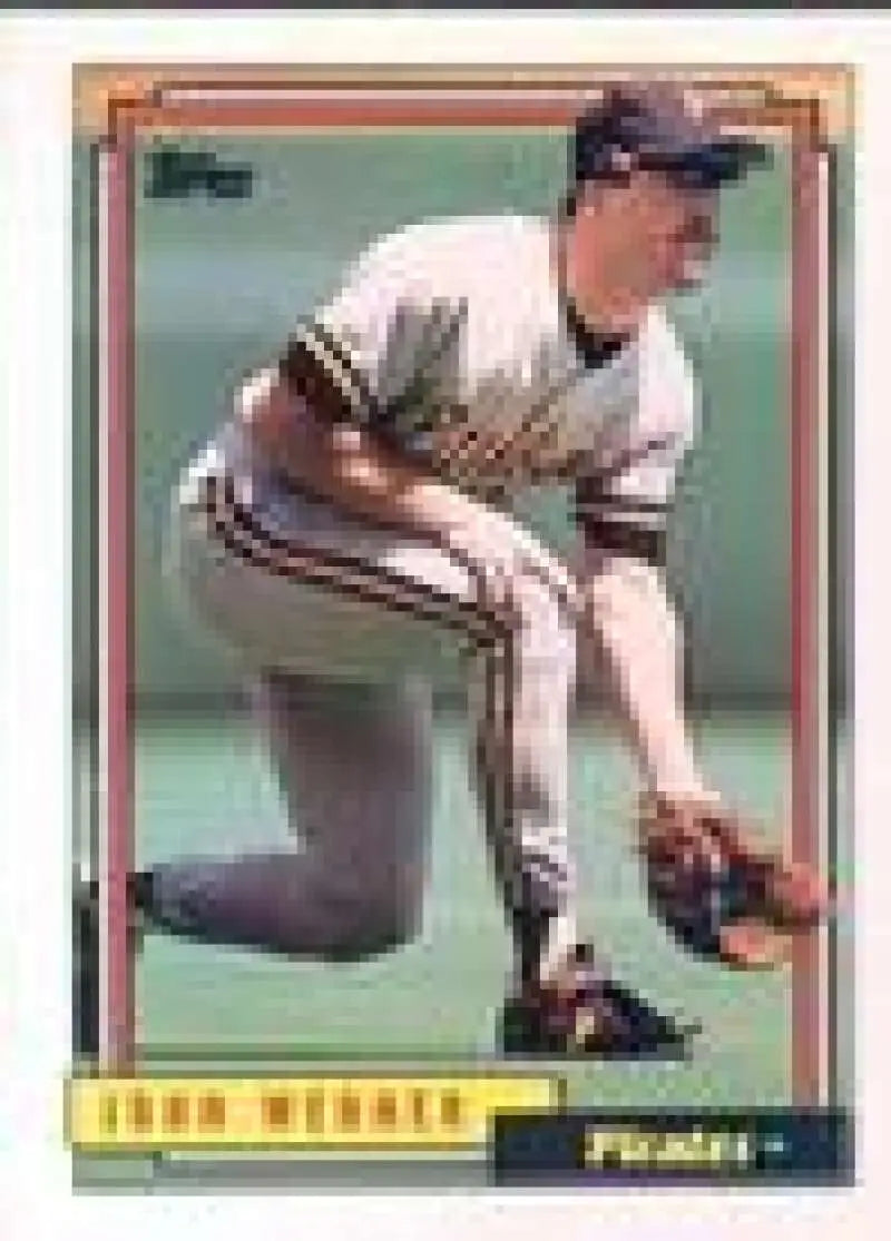 1992 Topps Micro #282 John Wehner NM-MT Pittsburgh Pirates Baseball Card - Baseball Card Single