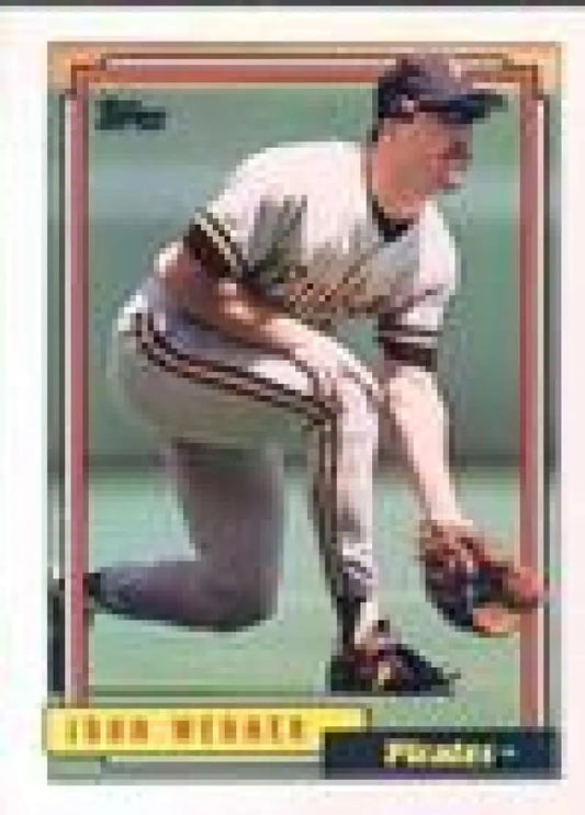1992 Topps Micro #282 John Wehner NM-MT Pittsburgh Pirates Baseball Card - Baseball Card Single