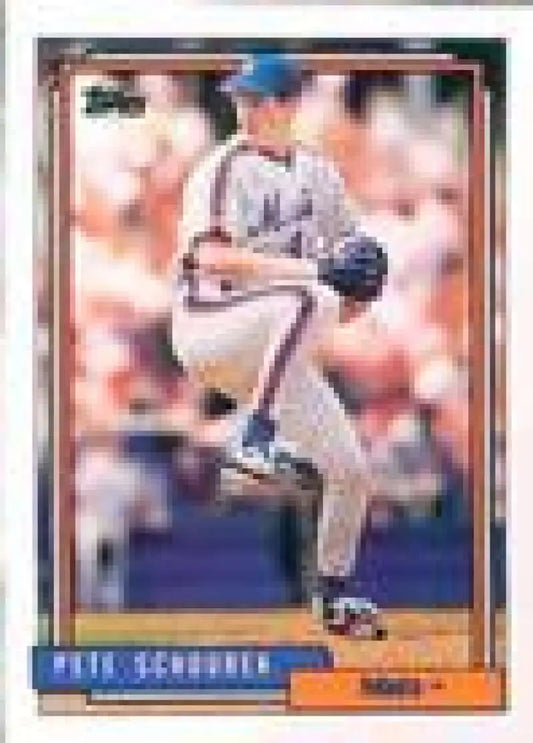 1992 Topps Micro #287 Pete Schourek NM-MT New York Mets Baseball Card - Baseball Card Single