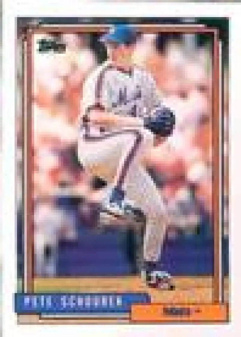 1992 Topps Micro #287 Pete Schourek NM-MT New York Mets Baseball Card - Baseball Card Single