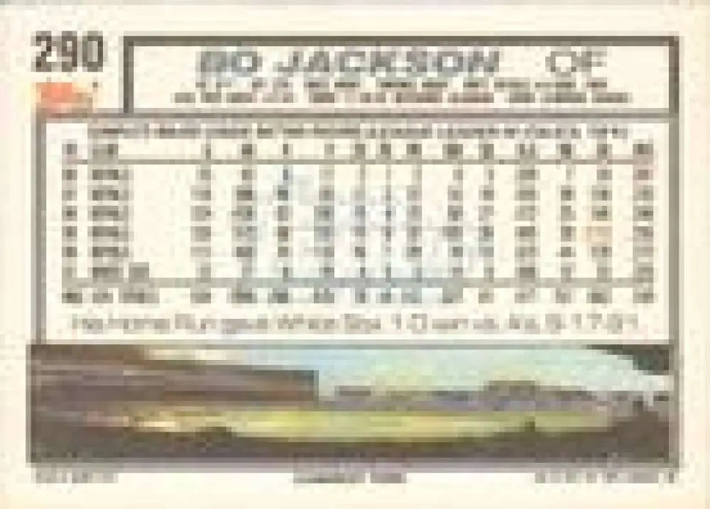 1992 Topps Micro #290 Bo Jackson NM-MT Chicago White Sox Baseball Card - Baseball Card Single